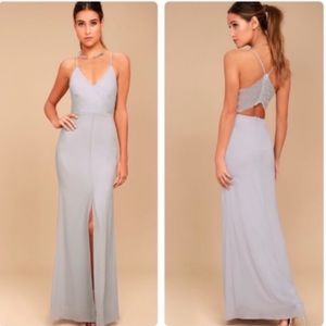 Lulu’s Story Of A Starry Night Maxi Dress in size Small